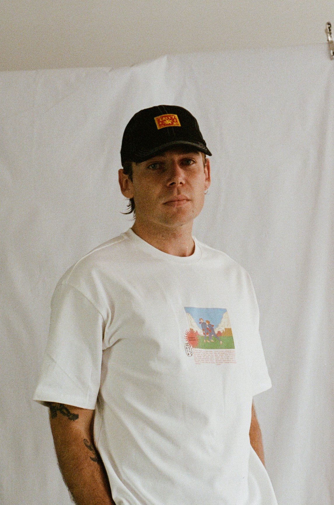 Logo Contrast Stitch Cap