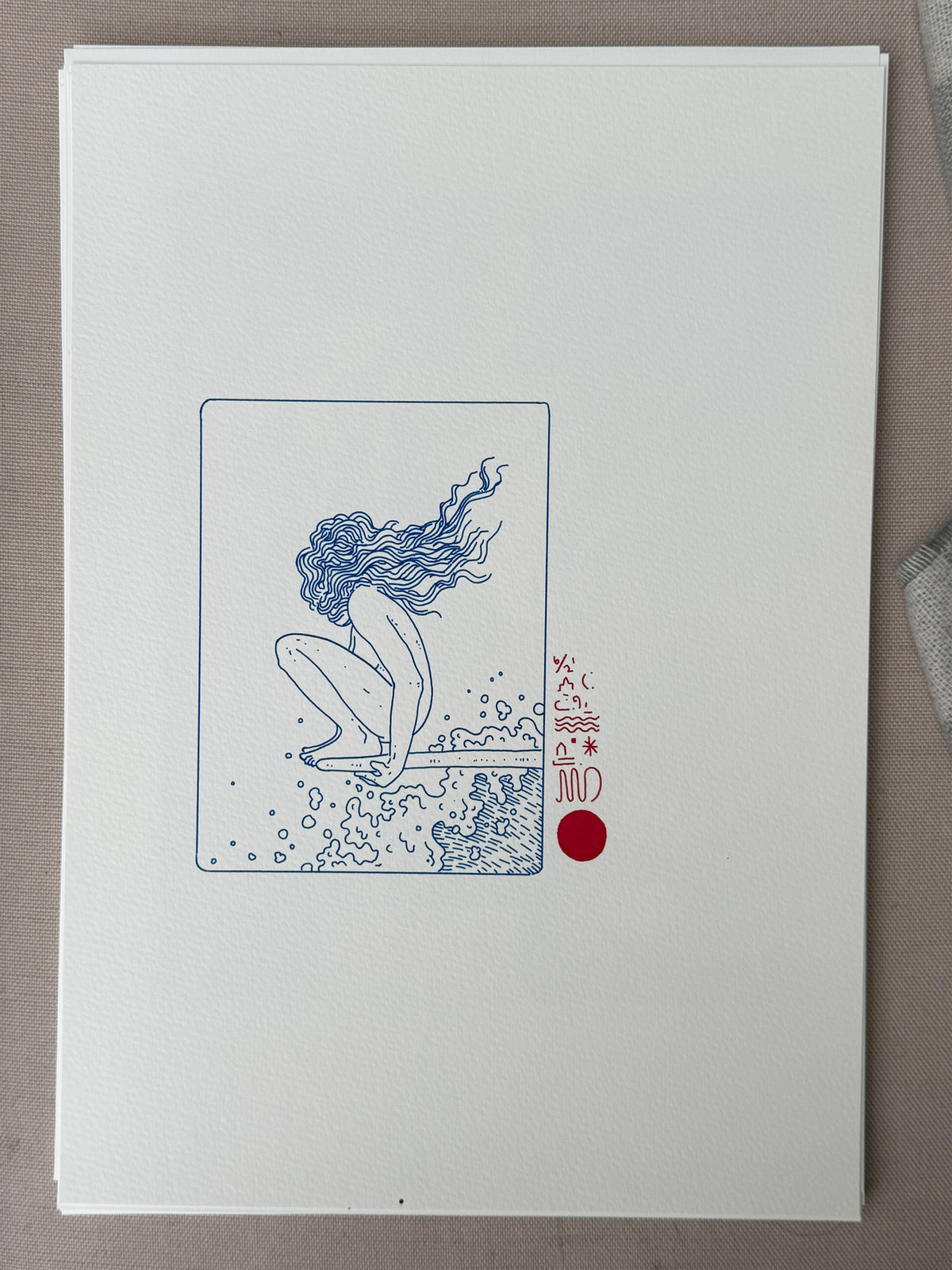 Faulty Print - Ink Mark - Melusine Surfs