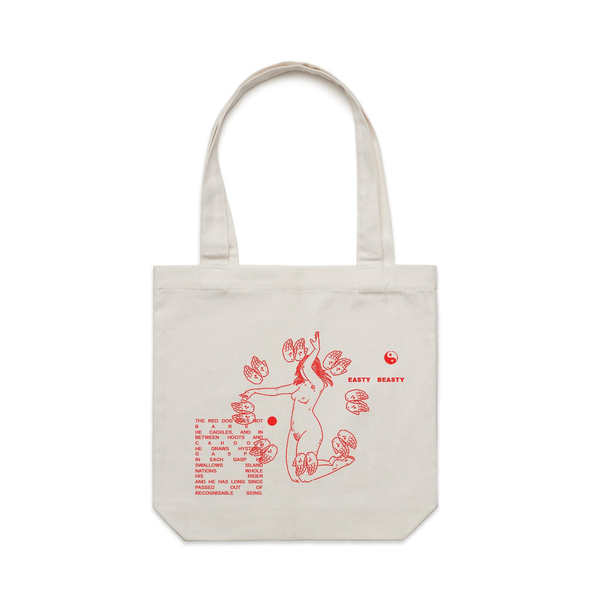 Many Hands Tote Bag Bone