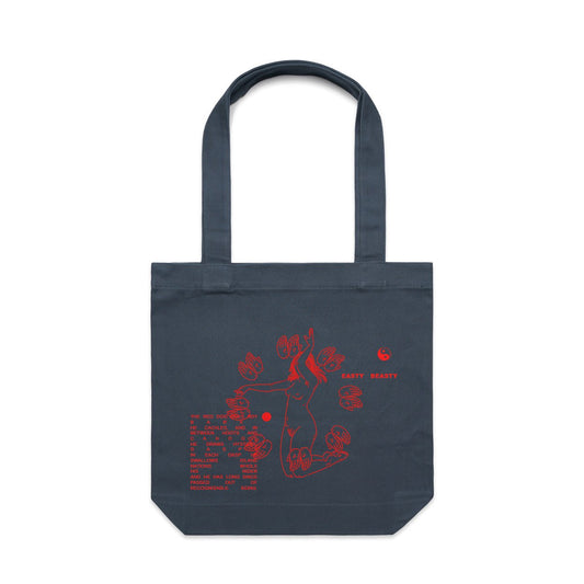 Many Hands Tote Bag Petrol