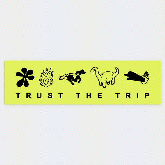 Trust the Trip Sticker - Yellow