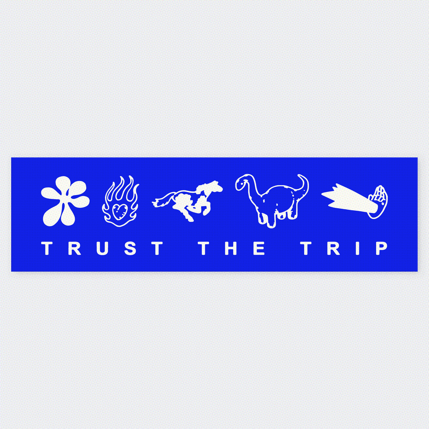 Trust the Trip Sticker - Azure