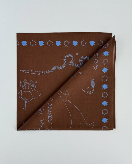 Local Mystic Cotton Bandana - Brown