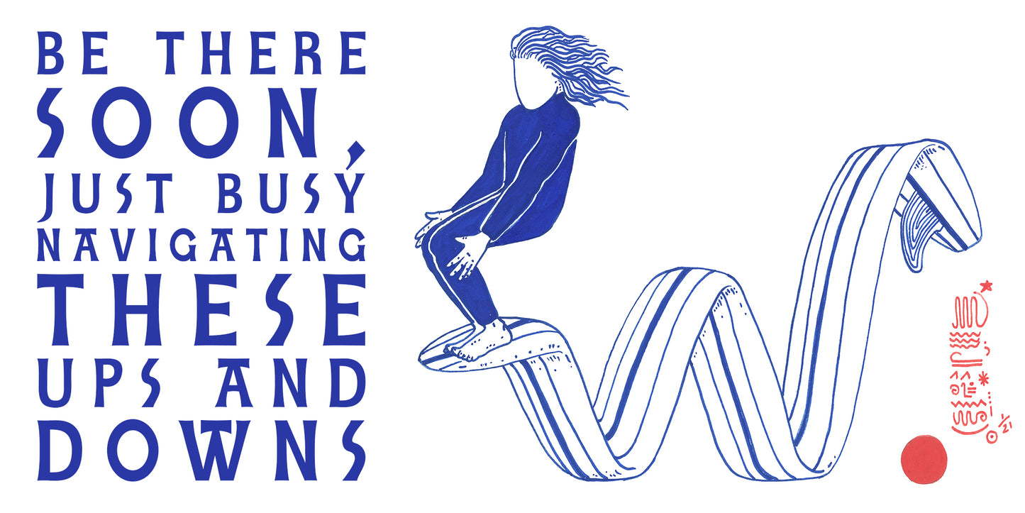 Ups and Downs Bumper Sticker