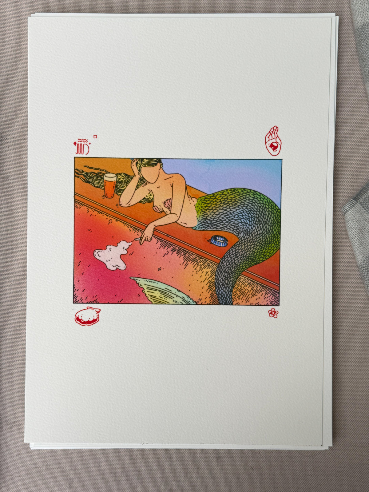 Faulty Print - Ink Spots - Benevolent Barb